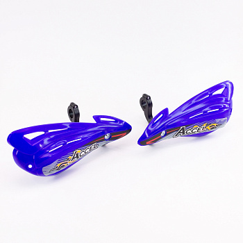 Защита рук с пластиковыми щитками ACCEL HGS-12 22-28 мм (синяя)